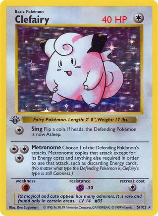 Clefairy (5/102) [Base Set Shadowless Unlimited]