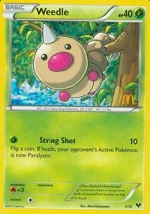 Weedle (1/12) [McDonald's Promos: 2014 Collection]