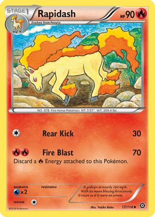 Rapidash (17/114) [XY: Steam Siege]