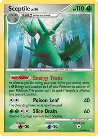 Sceptile (10/100) (Theme Deck Exclusive) [Diamond & Pearl: Stormfront]