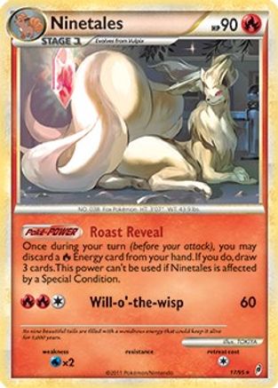 Ninetales (17/95) (Theme Deck Exclusive) [HeartGold & SoulSilver: Call of Legends]