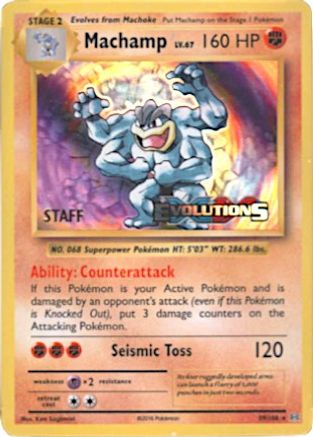 Machamp (59/108) (XY Evolutions Staff Prerelease) [XY: Black Star Promos]