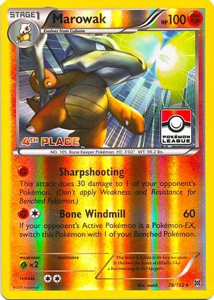Marowak (78/162) (League Promo 4th Place) [XY: BREAKthrough]