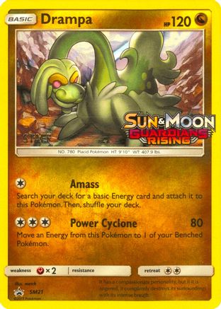 Drampa (SM21) (Staff Prerelease Promo) [Sun & Moon: Black Star Promos]