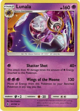 Lunala (61/145) (Theme Deck Exclusive) [Sun & Moon: Guardians Rising]