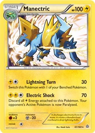 Manectric (61/160) (Theme Deck Exclusive) [XY: Primal Clash]