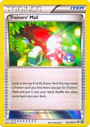 Trainers' Mail (92a/108) [Alternate Art Promos]
