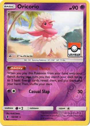 Oricorio (55/145) (League Promo 2nd Place) [Sun & Moon: Guardians Rising]