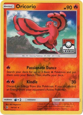 Oricorio (14/145) (League Promo) [Sun & Moon: Guardians Rising]