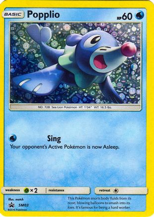 Popplio (SM03) (General Mills Promo) [Sun & Moon: Black Star Promos]