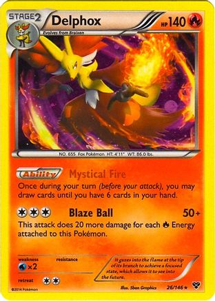 Delphox (26/146) (Cosmos Holo) (Blister Exclusive) [XY: Base Set]