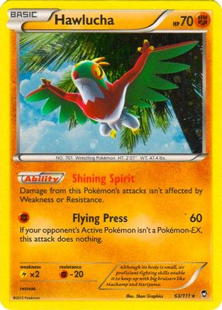 Hawlucha (63/111) (Cosmos Holo) (Blister Exclusive) [XY: Furious Fists]