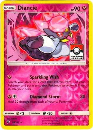 Diancie (94/147) (League Promo) [Sun & Moon: Burning Shadows]