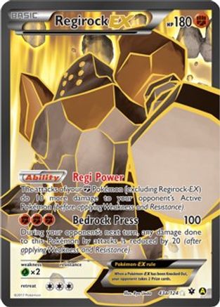 Regirock EX (43a/124) [Alternate Art Promos]