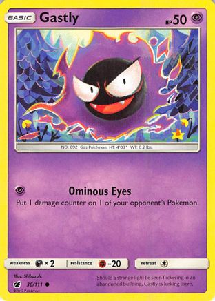 Gastly (36/111) [Sun & Moon: Crimson Invasion]