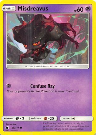 Misdreavus (39/111) [Sun & Moon: Crimson Invasion]