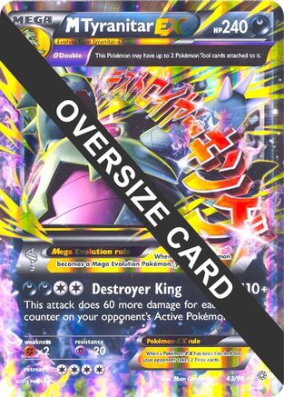 M Tyranitar EX (43/98) (Jumbo Card) [XY: Ancient Origins]