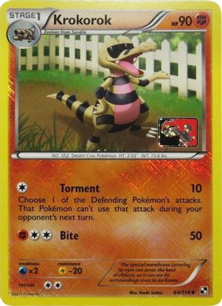 Krokorok (64/114) (League Promo) [Black & White: Base Set]