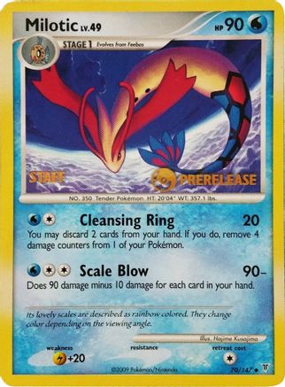Milotic (70/147) (Staff Prerelease Promo) [Nintendo: Black Star Promos]