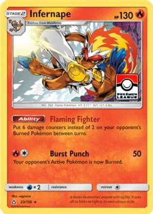 Infernape (23/156) (League Promo) [Sun & Moon: Ultra Prism]