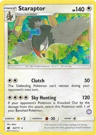 Staraptor (83/111) (Deck Exclusive #22) [Sun & Moon: Trainer Kit - Alolan Sandslash]