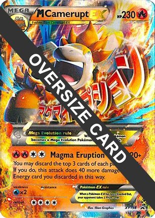 M Camerupt EX (XY198) (Jumbo Card) [XY: Black Star Promos]