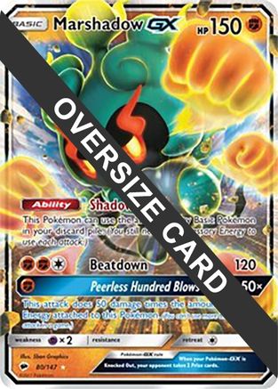 Marshadow GX (80/147) (Jumbo Card) [Sun & Moon: Burning Shadows]