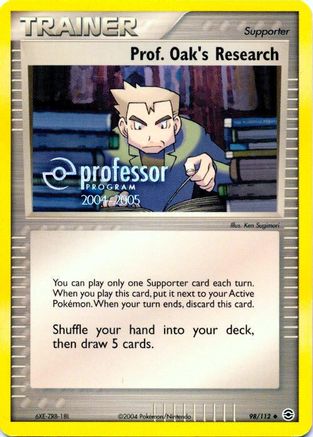 Prof Oaks Research (98/112) (2004 2005) [Professor Program Promos]