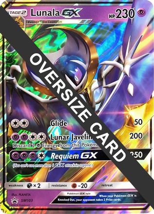 Lunala GX (SM103) (Jumbo Card) [Sun & Moon: Black Star Promos]
