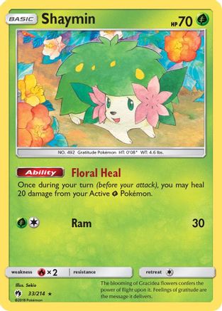 Shaymin (33/214) [Sun & Moon: Lost Thunder]