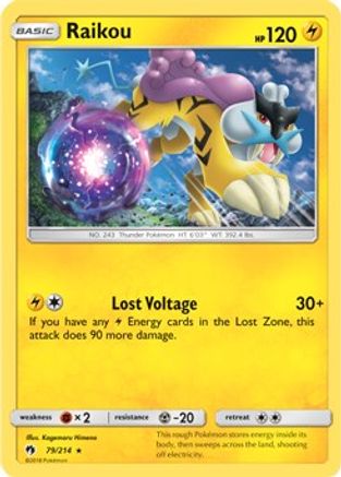 Raikou (79/214) (Theme Deck Exclusive) [Sun & Moon: Lost Thunder]