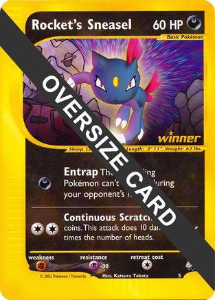 Rocket's Sneasel (5) (Jumbo Card) [Best of Promos]