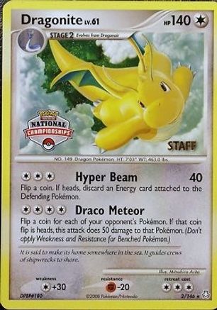 Dragonite (2/146) (National Championship Staff) [Diamond & Pearl: Legends Awakened]