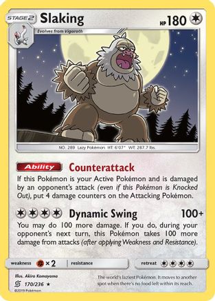 Slaking (170/236) [Sun & Moon: Unified Minds]