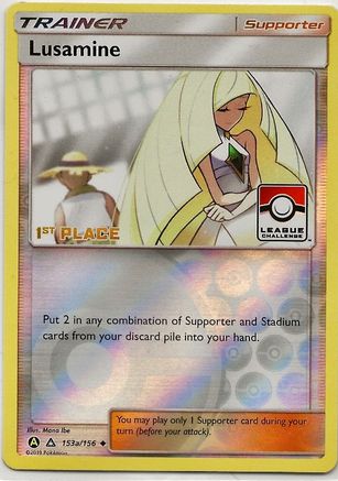 Lusamine (153a/156) (League Challenge Alt Art 1st Place) [Sun & Moon: Ultra Prism]