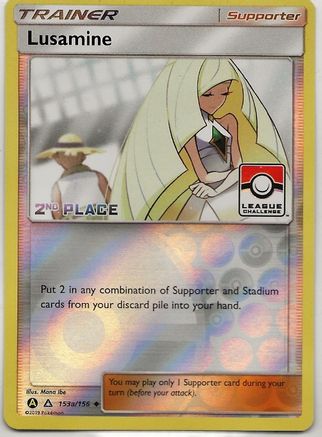 Lusamine (153a/156) (League Challenge Alt Art 2nd Place) [Sun & Moon: Ultra Prism]