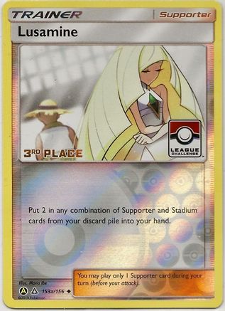 Lusamine (153a/156) (League Challenge Alt Art 3rd Place) [Sun & Moon: Ultra Prism]