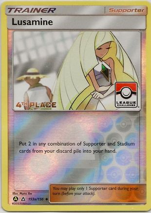 Lusamine (153a/156) (League Challenge Alt Art 4th Place) [Sun & Moon: Ultra Prism]