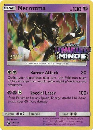 Necrozma (SM204) (Staff Prerelease Promo) [Sun & Moon: Black Star Promos]