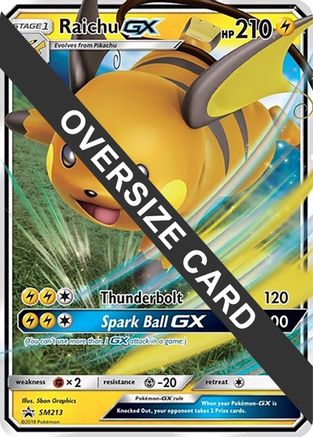 Raichu GX (SM213) (Jumbo Card) [Sun & Moon: Black Star Promos]