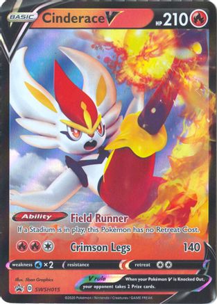 Cinderace V (SWSH015) [Sword & Shield: Black Star Promos]