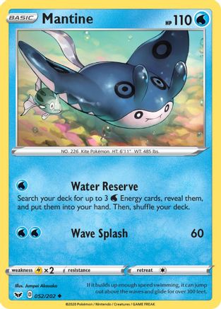 Mantine (052/202) [Sword & Shield: Base Set]