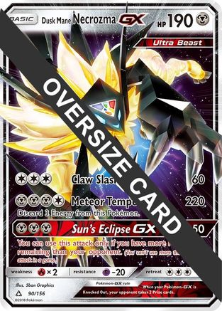 Dusk Mane Necrozma GX (90/156) (Jumbo Card) [Sun & Moon: Ultra Prism]