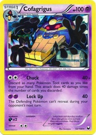 Cofagrigus (52/108) (Cracked Ice Holo) (Theme Deck Exclusive) [Black & White: Dark Explorers]