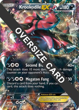 Krookodile EX (XY25) (Jumbo Card) [XY: Black Star Promos]
