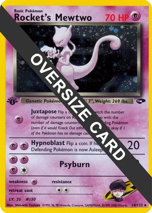 Rocket's Mewtwo (8) (Jumbo Card) [Best of Promos]