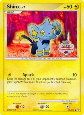 Shinx (98/130) (City Championships Promo) [Nintendo: Black Star Promos]