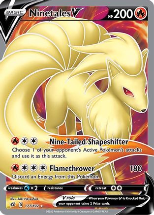Ninetales V (177/192) [Sword & Shield: Rebel Clash]