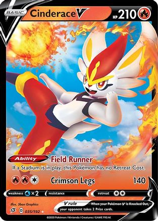 Cinderace V (035/192) [Sword & Shield: Rebel Clash]
