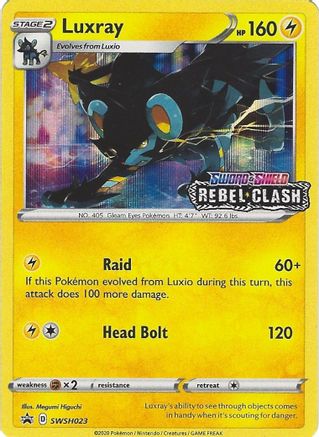Luxray (SWSH023) (Prerelease Promo) [Sword & Shield: Black Star Promos]